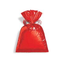 Saco para Presente Metalizado - Vermelho - Cromus - Rizzo Saco para Presente Metalizado - Vermelho - Cromus - Rizzo