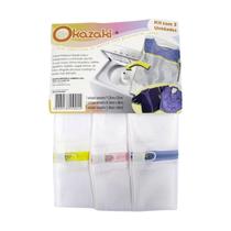 Saco para Roupa Okazaki Poliéster Kit com 3 Peças