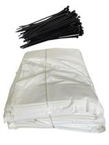 Saco Para Silagem 51x110x120 + 100 Abraçadeiras Nylon Preta Saco Para Silagem 51x110x120 + 100 Abraçadeiras Nylon Preta