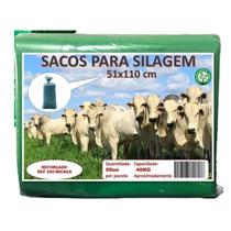 Saco Para Silagem Silo Fardo Com 250 Un + 250 Abraçadeiras