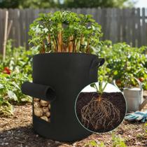 Saco Plantar Batata Legumes 30 Litros Feltro Growbag Allgreen