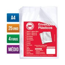Saco Plástico A4 4F Médio DAC c/25 Saco Plástico A4 4F Médio DAC c/25