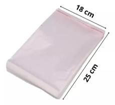 Saco plástico adesivado BOPP tamanho 18x25+3 500 unidades Saco plástico adesivado BOPP tamanho 18x25+3 500 unidades