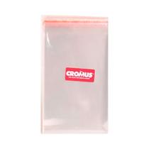 Saco Plástico Adesivado Transparente 15x20 Aba Colante com 100 unidades - Cromus Saco Plástico Adesivado Transparente 15x20 Aba Colante com 100 unidades - Cromus