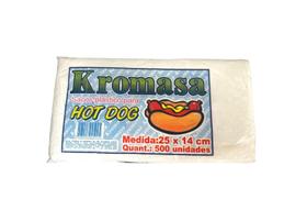 Saco Plástico Cachorro Quente Grande Hot Dog Kit 1000Un - Kromassa