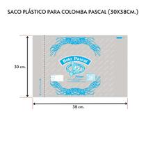 Saco Plástico Colomba Pascal De 1kg (30x38) C/ 100 Unidades
