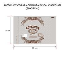 Saco Plástico Colomba Pascal De Chocolate 1kg (30x38) 100 Un