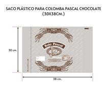 Saco Plástico Colomba Pascal De Chocolate 1kg (30x38) 100 Un