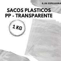 Saco plástico cristal PP com 1kg, 15x25cm para doces, roupas, brilhante Saco plástico cristal PP com 1kg, 15x25cm para doces, roupas, brilhante
