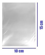 Saco Plástico Cristal Transparente 10x15cm Embalagem 2kg