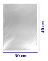 Saco Plástico Cristal Transparente 30x40cm Embalagem 1kg Saco Plástico Cristal Transparente 30x40cm Embalagem 1kg