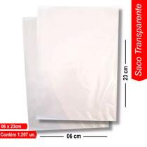 Saco Plástico Cristal Transparente Reforçado Embalagem 1kg Saco Plástico Cristal Transparente Reforçado Embalagem 1kg