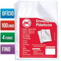 Saco Plastico Envelope 24X33 0,06 A4 Oficio C/4FUROS C/100UN Saco Plastico Envelope 24X33 0,06 A4 Oficio C/4FUROS C/100UN