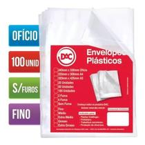 Saco Plastico Envelope Sem Furos 24x33 0,06 A4 Ofício 100un Dac Saco Plastico Envelope Sem Furos 24x33 0,06 A4 Ofício 100un Dac