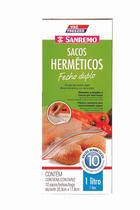 Saco Plástico Hermético Fecho Duplo 1L Vac Freezer Sanremo