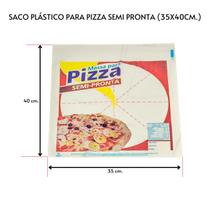 Saco Plástico P/ Massa De Pizza Semi Pronta 100 Un + Fecho