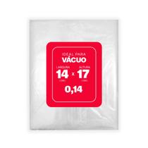 Saco Plastico P/Vacuo 14x17 0,14 C/250