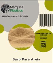 Saco plástico para areia 40X60 - Pacote com 100 unidades - Marques Plásticos
