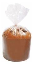 Saco plástico para panetone de 100g com 100 un. Saco plástico para panetone de 100g com 100 un.