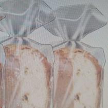 Saco Plástico Para Panetone Incolor/Banco/Vermelho