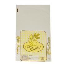 Saco plástico para pão caseiro 25x48cm. com 1000 un. + fecho