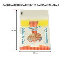 Saco Plástico Para Produto Da Casa 100 Un + Fecho Plástico