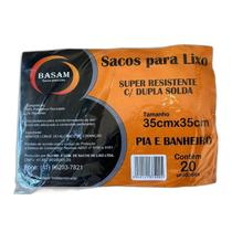 Saco Plástico - Pia e Banheiro - Medida 35x35 Saco Plástico - Pia e Banheiro - Medida 35x35