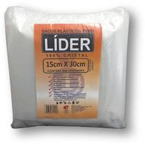 Saco Plástico Polietileno PEBD 15x30cm 0,06mm 400 Unidades Central Plast Saco Plástico Polietileno PEBD 15x30cm 0,06mm 400 Unidades Central Plast