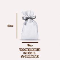 Saco Plástico PP Transparente Incolor Brilhante Embalagem 50 Unidades Diversas Medidas