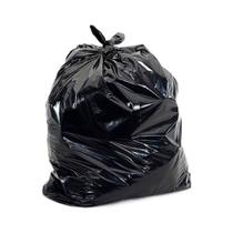 Saco Plástico Preto para Lixo (Leve) de 20 Litros 40 x 50cm Pacote com 100 Unidades Nobre