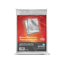 Saco Plástico Transparente 15 x 20 - 0,08 mm