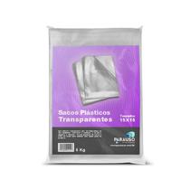 Saco Plástico Transparente 15 x 25 - 0,06 mm