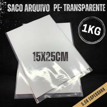 Saco plastico transparente 1kg diversas medidas