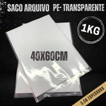 Saco plastico transparente 1kg diversas medidas
