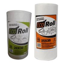 Saco Plástico Transparente 2 Bobinas Extra Forte Picotada