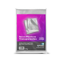 Saco Plástico Transparente 28 x 40 - 0,06 mm