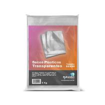 Saco Plástico Transparente 60 x 80 - 0,06 mm