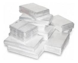 Saco Plástico Transparente 80x90 Esp.0,10 Polietileno 5kg Saco Plástico Transparente 80x90 Esp.0,10 Polietileno 5kg