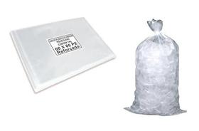 Saco Plástico Transparente Cesta Básica 50X70 0,012Mm (1Pct) - Pe Baixa Virgem