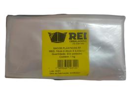 Saco plástico transparente PP 10x20x0,006 com 1 KG Saco plástico transparente PP 10x20x0,006 com 1 KG