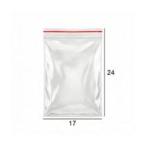 Saco plástico Zip Lock n08 17x24cm transparente pacote com 100 unidades - Inoven