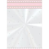 Saco poli transparente 15x22cm cute rosa com 100 unidades cromus Saco poli transparente 15x22cm cute rosa com 100 unidades cromus