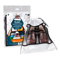 Saco Porta Sandálias Sapatos Para Mala Com Visor E Fechamento Elástico Saco Porta Sandálias Sapatos Para Mala Com Visor E Fechamento Elástico