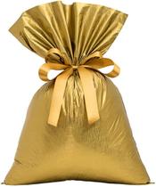 Saco Presente Soft Textura Fofinha 35x55cm C/ 50Un Dourado
