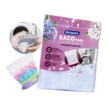 Saco Protetor para Lavar Roupa Delicada com Zíper Grande 40x50