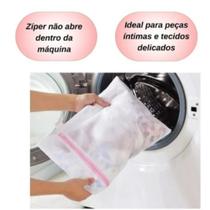 Saco Protetor para Lavar Roupas P M G GG na Maquina e Tanquinho com Zíper - Produtos exclusivos Clink