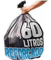 Saco Reforçado Para Lixo Preto 60litros C/aprox 80 Unidades