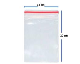 Saco Saquinho Abre Fecha Hermetico 14x20 C/ 200 Un Plastico