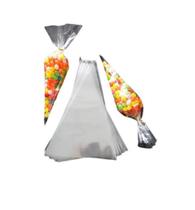 Saco Saquinho Cone Doces Transparente 12x25 C/50un - Mor