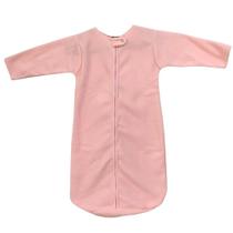 Saco Saquinho de Dormir Bebê Com Manga Sleep Bag Cobertor de Vestir Soft Rosa Tam. P